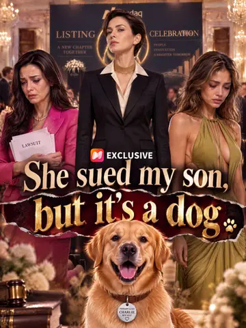She sued my son, but it's a dog poster