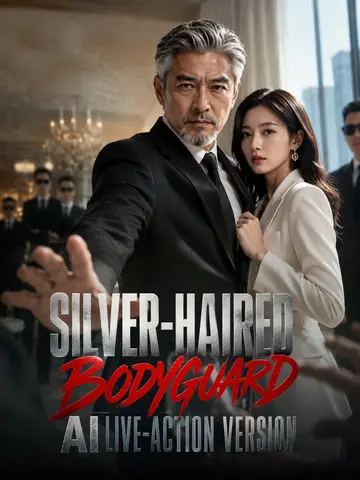 Silver-haired bodyguard AI live-action version poster