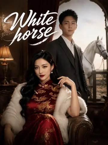 White horse poster
